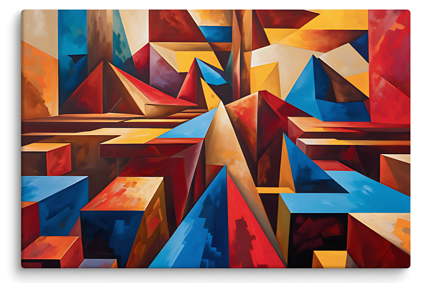 Abstract Wall Art on Stretched Canvas - Museum Quality - VWA00013A