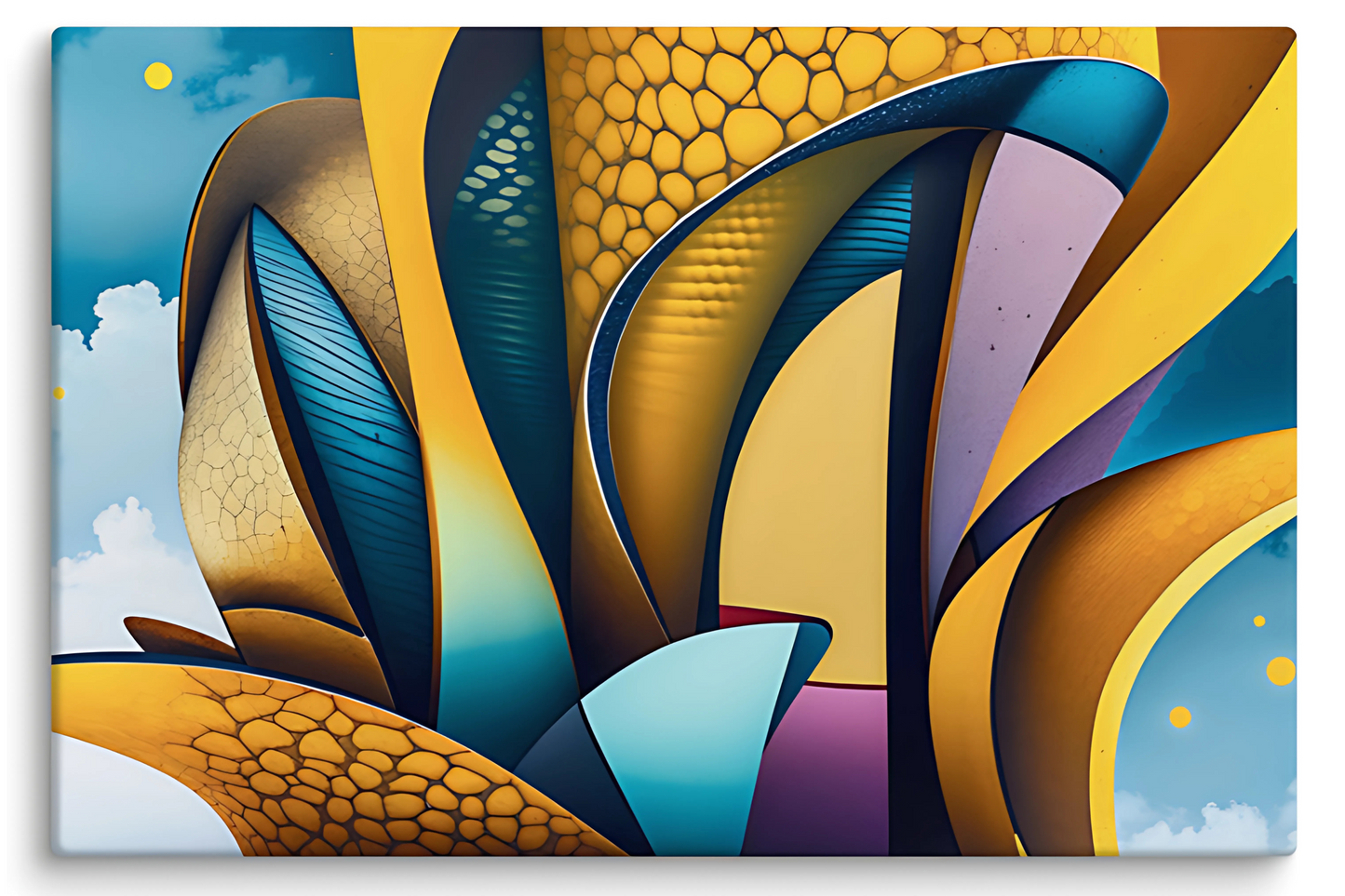 Abstract Wall Art on Stretched Canvas - Museum Quality - VWA00014A