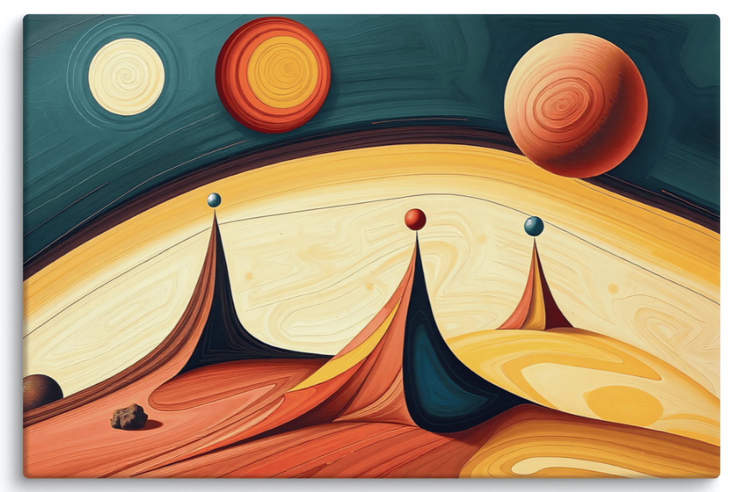 Abstract Wall Art on Stretched Canvas - Museum Quality - VWA00018A