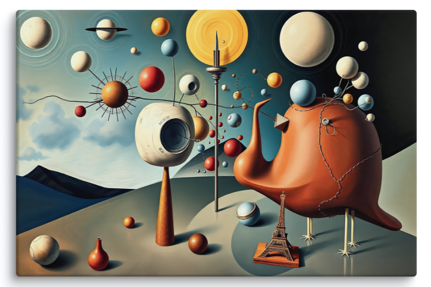 Abstract Wall Art on Stretched Canvas - Museum Quality - VWA00019A