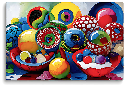 Abstract Wall Art on Stretched Canvas  - Museum Quality - VWA00010A