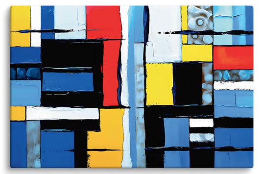 Abstract Wall Art on Stretched Canvas  - Museum Quality - VWA00003A